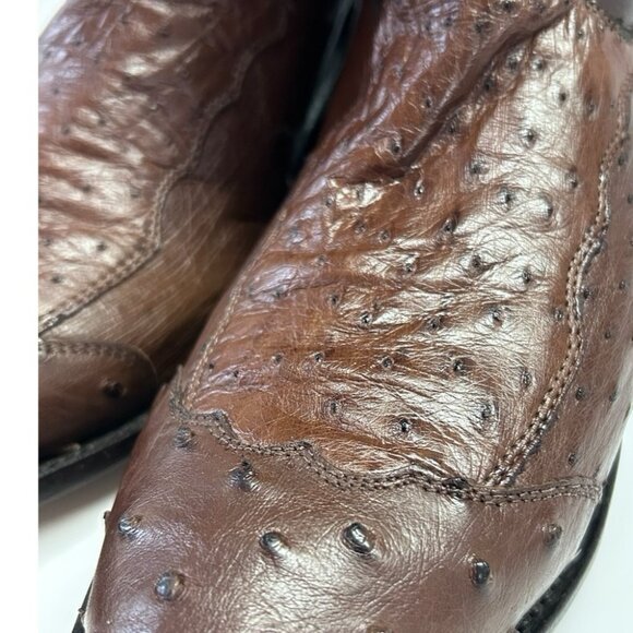 Tony Lama Full Quill Ostrich Western Cowboy Boots SIZE 11D Made in USA main image 6